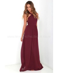 Air Of Romance Burgundy Maxi Dress 